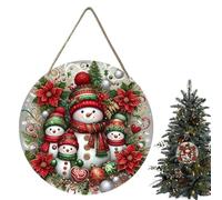 Merry Christmas Sign Wooden, Reindeer Christmas Faceless Dwarf Wooden Art Sign, Christmas Wooden Door Sign, Rustic Hanging Sign Decor For Living Room Farmhouse Porch Christmas New Years, 20CM