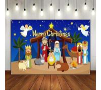 Merry Christmas Sleigh Background Photography Backdrops for Festivals Photo Banner Baby Shower Poster Decoration Custom Birthday Backdrop Eve
