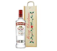 Merry Christmas Smirnoff Vodka Gift Set in Festive Box - 37.5% ABV (70cl)
