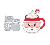 Merry Christmas Snata Metal Die Cuts,Christmas Gingerbread Teacup Cutting Dies Cut Stencils DIY Scrapbooking Decorative Embossing Paper Scrapbooking Card Making