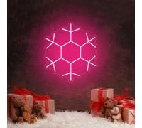 Merry Christmas Snow Flake Neon Sign Christmas for Kids Personalized Gifts for Home Decor Led Neon Light Signs