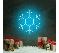 Merry Christmas Snow Flake Neon Sign Christmas for Kids Personalized Gifts for Home Decor Led Neon Light Signs