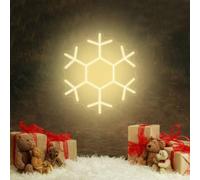 Merry Christmas Snow Flake Neon Sign Christmas for Kids Personalized Gifts for Home Decor Led Neon Light Signs