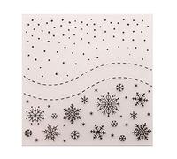 Merry Christmas Snowfall Snowflake Background Plastic Embossing Folders for Card Making Scrapbooking or Paper Crafts