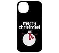 Merry Christmas Snowman Happy Round Cute Xmas Jolly Snowman Case for iPhone 14 Plus