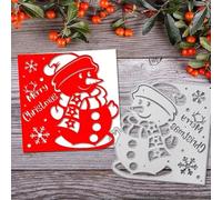 Merry Christmas Snowman Snowflake Greeting Card Metal Die Cuts,Sunflower Flower Leaf Cutting Dies Cut Stencils DIY Scrapbooking Decorative Embossing Paper Scrapbooking Card Making