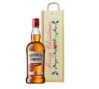 Merry Christmas Southern Comfort Whiskey Liqueur Gift - 70cl Bottle | 35% ABV | Classic American Spirit | Christmas Whiskey Gift for Him or Her