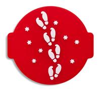 Merry Christmas Stamp Embosser 6cm for Icing, Fondant, Cupcake, Cake, Baking, Decoration, Made in UK by 1066 Factory (Pattern 11)