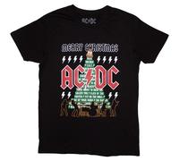 Merry Christmas T-Shirt AC/DC Black S