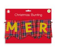 'Merry Christmas' Tartan Bunting