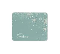 Merry Christmas Taupe Snowflake Mouse Mat Pad - Seasonal Computer #14667