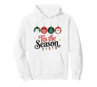 Merry Christmas Tis the Season Santa Clause Tree Snow Screw Pullover Hoodie