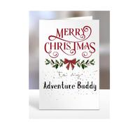 Merry Christmas to my Adventure Buddy, Card for Men, Women, Presents for Christmas, Female, Male, Him, Her, Greeting Cards, A5-265_2