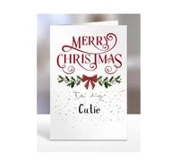 Merry Christmas to my Cutie, Card for Men, Women, Presents for Christmas, Female, Male, Him, Her, Greeting Cards, A5-265_38