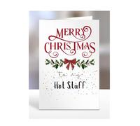 Merry Christmas to my Hot Stuff, Card for Men, Women, Presents for Christmas, Female, Male, Him, Her, Greeting Cards, A5-265_75