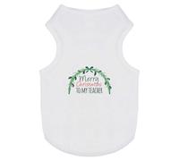 'Merry Christmas To My Teacher' Pet Dog/Cat T-Shirt (PT00142086)