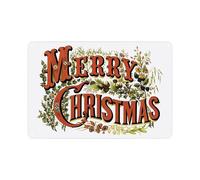 Merry Christmas - Traditional Theme Christmas Wall Plaque - Xmas Wall Décor 28cm x 20cm