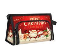 Merry Christmas Travel Makeup Bag for Women Men Kids Girls Boys Cute Christmas Multipurpose Wash Pouch Bag Toiletry Cosmetic Toiletries Shower Bag Organizer