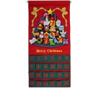 Merry Christmas Tree Advent Calendar, Holiday DÉcor, Seasonal Fabric Wall Hanging, Cloth Countdown