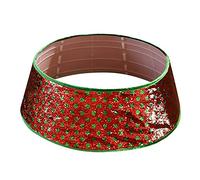 Merry Christmas Tree Collar 30 Inch Dot Tree Skirt Base Cover Home Winter Holidays New Year Decorations Christmas Collar Small