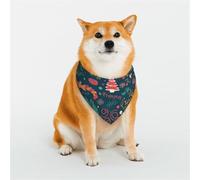 Merry Christmas Tree Dog Bandanas Small Adjustable Dog Scarf Triangle Bibs Double Reversible Kerchief Scarf Washable Daily Handkerchief for Medium Large Dog Puppy Cat Gift