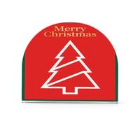 Merry Christmas Tree Red Acrylic fall napkin holder for table, kitchen freestanding tabletop napkin dispenser home decor for outdoors, dining room
