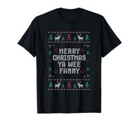 Merry Christmas Wee Fanny Funny Scottish Slang Banter T-Shirt