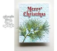 Merry Christmas Word Metal Die Cut Dies Stencils for DIY Scrapbooking Cards Photo Album Craft Embossing Paper