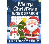 Merry Christmas Word Puzzle Book Search: 50 Challenging & Fun Puzzles (Large Print, 8.5x11 inches) with Solutions