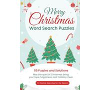 Merry Christmas Word Search Puzzles: 55 Festive Holiday Word Search Puzzles for Kids, Adults, and Seniors | Fun Christmas Activity Book with Santa, Reindeer, Snow, and Holiday Cheer