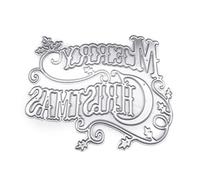 Merry Christmas Words Metal Die Cuts Exquisite Scrapbooking Embossing Template Greeting Cards Making Supplies Die Cuts for Card Making Embellishments