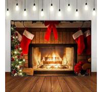 Merry Christmas Xmas Home Background Santa Photography Backdrops for Festivals Banner Custom Birthday Backdrop Year Photo