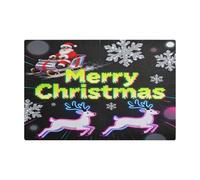 Merry Christmas Y2k Black Leather Coffee Mats for Coffee Bar Absorbing Mats for Under Coffee Makers for Countertops