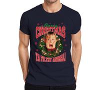 Merry Christmas Ya Filthy Animal Kevin McCallister Home Alone Christmas Xmas Men's T-Shirt, navy, M