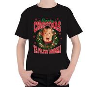 Merry Christmas Ya Filthy Animal Kevin McCallister - Home Alone Christmas Xmas Unisex Children's T-Shirt, black, 116