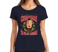 Merry Christmas Ya Filthy Animal Kevin McCallister - Home Alone Christmas Xmas Women's T-Shirt, navy, XL