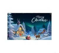 Merry Christmas Yard Banner 180x110cm Outdoor Polyester(SDJ025-CC-BJB6001) | Extra large 180x110cm size, bright festive colors, for ideal for yard visibility, enhances holiday spirit