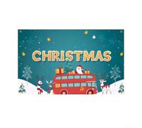 Merry Christmas Yard Banner 180x110cm Outdoor Polyester(SDJ025-CC-BJB6003) | Extra large 180x110cm size, bright festive colors, for ideal for yard visibility, enhances holiday spirit