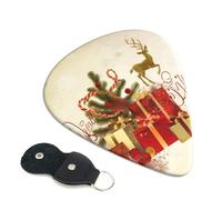 Merry Christmas2 Guitar Picks 6-Pack - Pick Set (0.46mm / 0.71mm / 0.96mm) Suitable For Guitar And Ukulele Playing