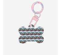 Merry Christmas4 Printing 1 Pc Dog Bone Shape Id Tags Double Sided with Key Ring Craft for Pets