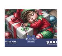 Merry Christmasjigsaw Puzzle Christmas Adult 1000 Piece Challenge, Educational Puzzle Games, Creative Christmas Toy Gifts for Boys/Girls, Adults And Kids Age 12+ 38x26cm/1000pcs