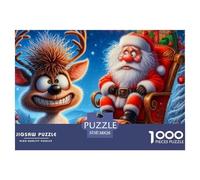 Merry Christmasjigsaw Puzzle Christmas Adult 1000 Piece Challenge, Impossible Hard Challenging Puzzle, Unique Adult Gifts for Adults And Kids Age 14+ 38x26cm/1000pcs