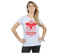 Merry Christmoose Cotton T-Shirt National Lampoon's Christmas Vacation Grey XXL
