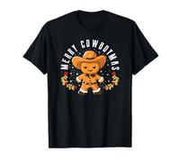 Merry Cowboymas Cute Cowboy Gingerbread Western Christmas T-Shirt