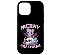Merry Creepmas Cat Pastel Goth Christmas Skull Case for iPhone 12 Pro Max