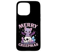Merry Creepmas Cat Pastel Goth Christmas Skull Case for iPhone 15 Pro Max