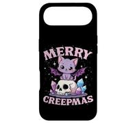 Merry Creepmas Cat Pastel Goth Christmas Skull Case for iPhone Air