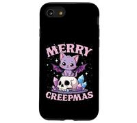 Merry Creepmas Cat Pastel Goth Christmas Skull Case for iPhone SE (2020) / 7/8