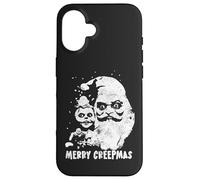 Merry Creepmas, Creepy Santa, Seasons Creepings, Grunge Case for iPhone 16