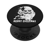 Merry Creepmas, Creepy Santa, Seasons Creepings, Grunge PopSockets Adhesive PopGrip